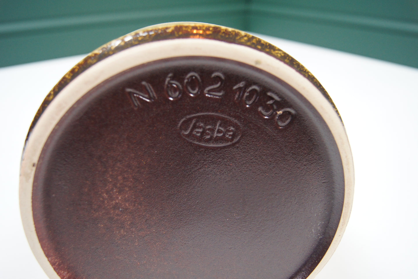 Medium Green & Brown West German Vase '602-10-30'