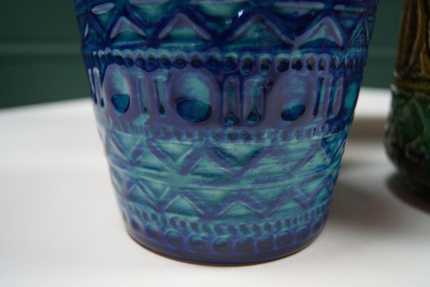 Medium Blue West German Vase '606-30'