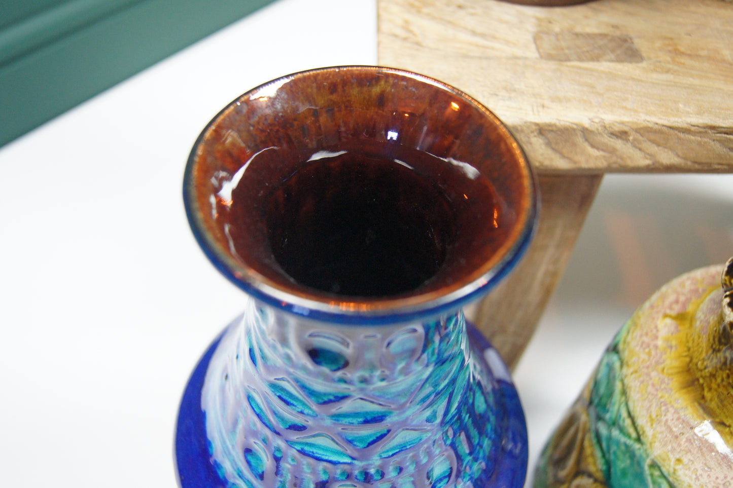 Medium Blue West German Vase '606-30'