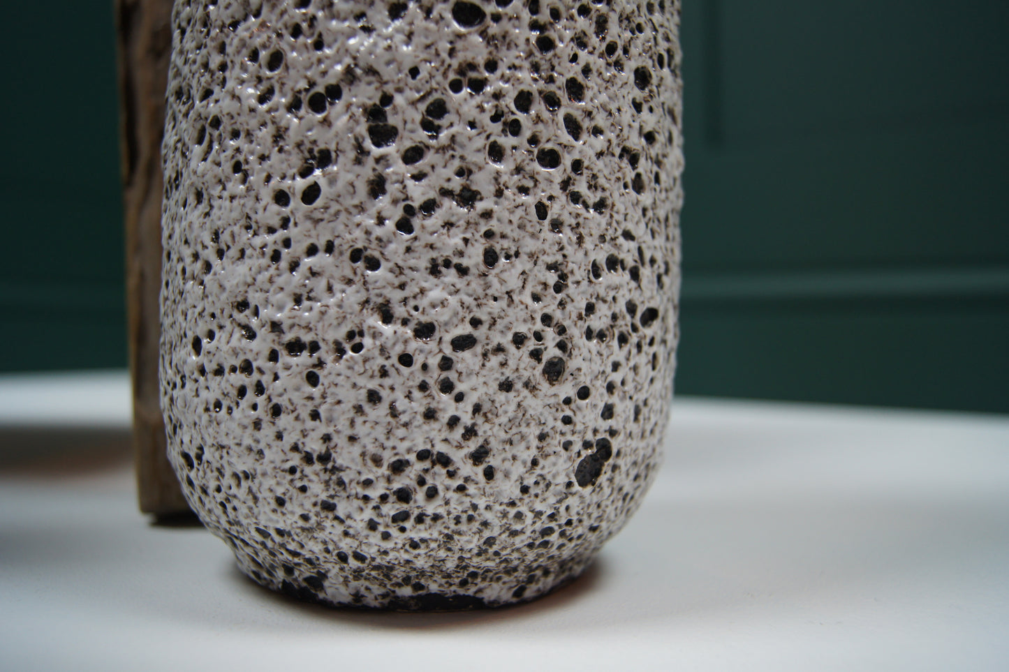 Medium Brown 'Fat Lava' West German Vase