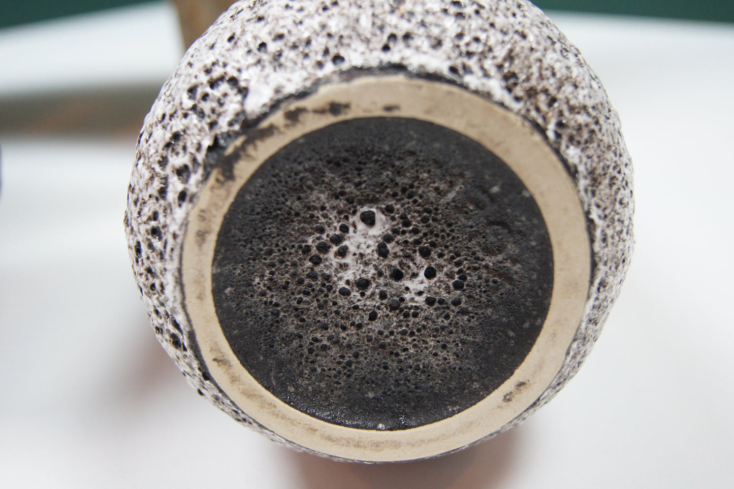 Medium Brown 'Fat Lava' West German Vase