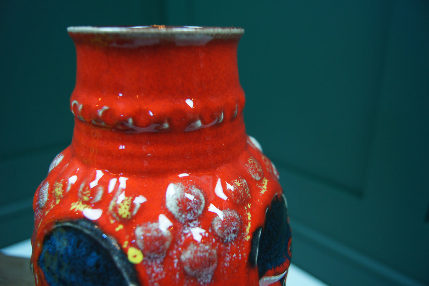 Small Red West German Vase '98-20'