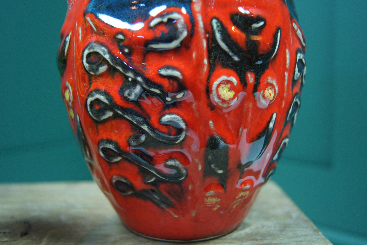 Small Red West German Vase '98-20'