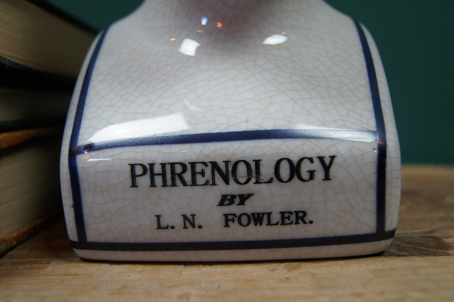 Ceramic Phrenology Head Ornament