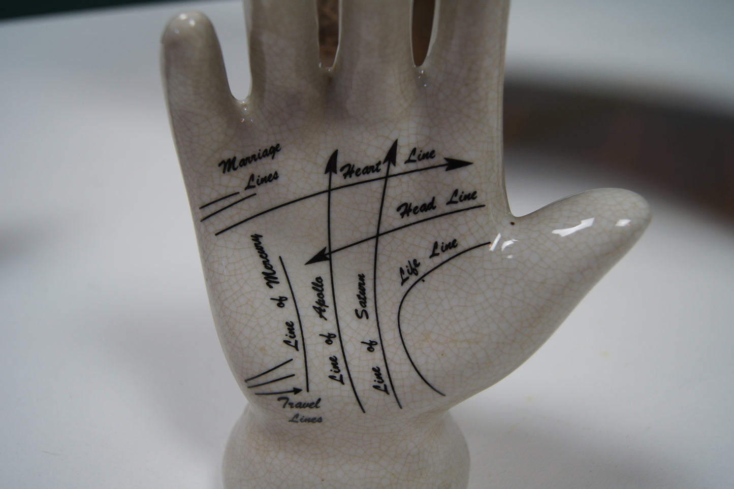 Small Ceramic Palmistry Hand Ornament