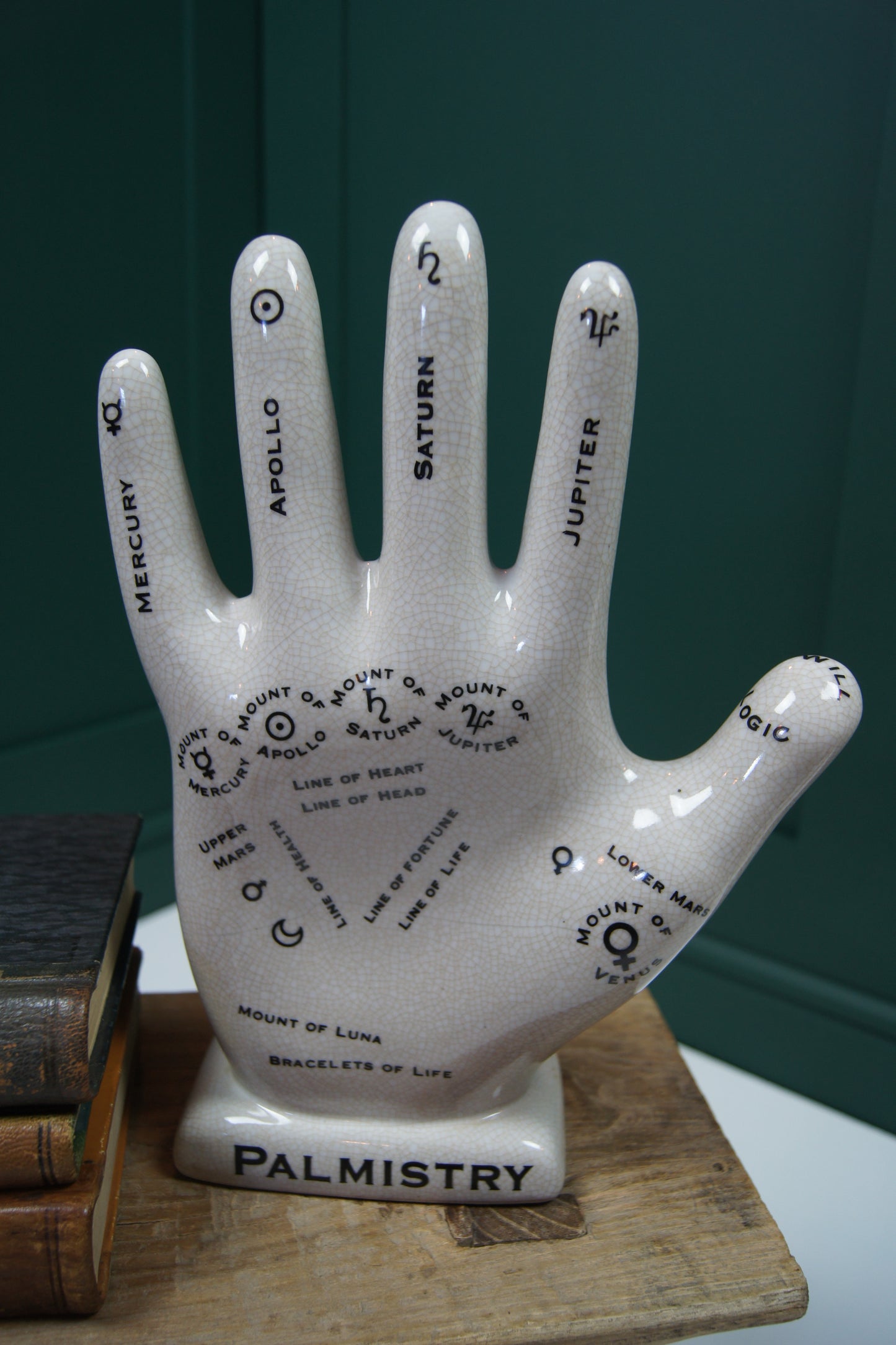 Large Ceramic Palmistry Hand Ornament