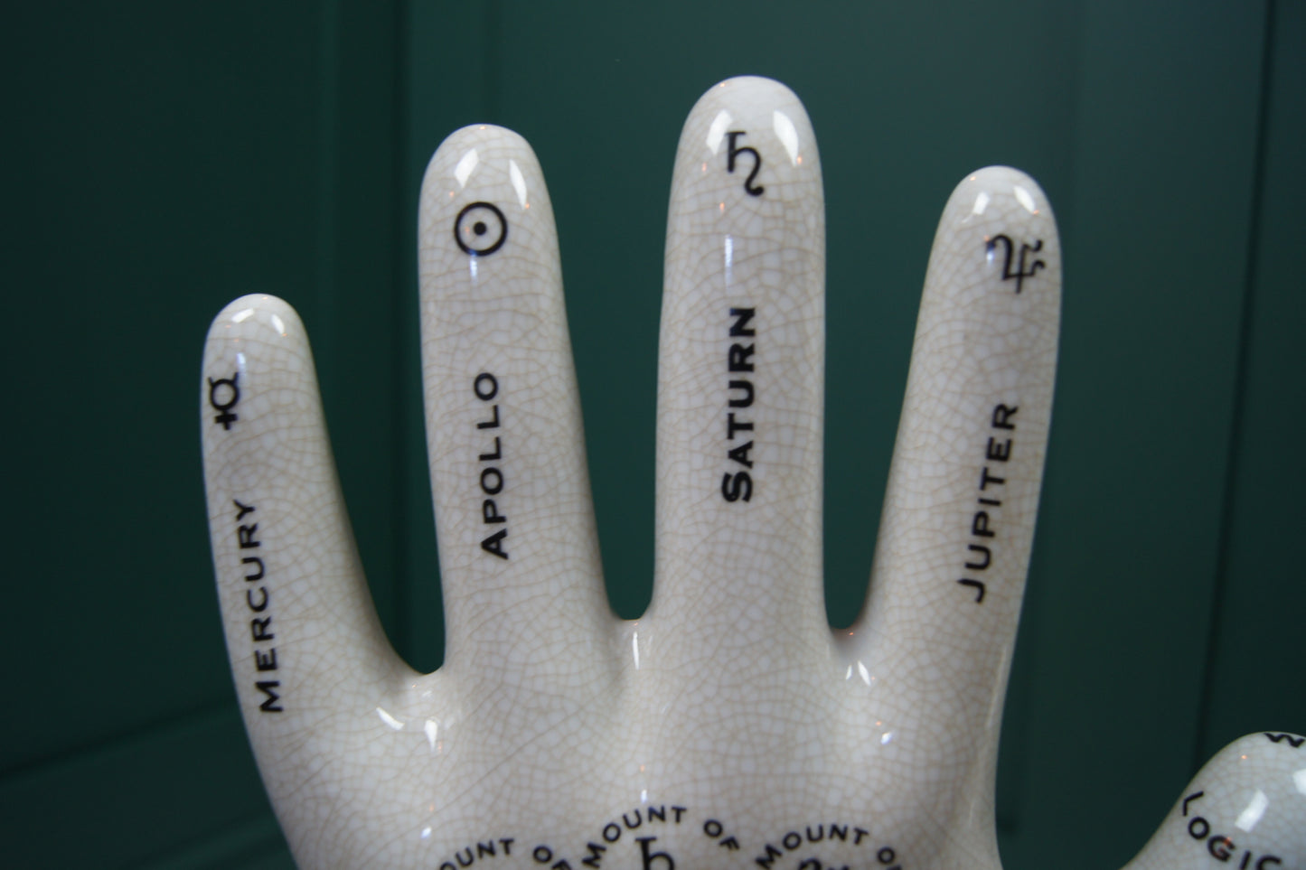 Large Ceramic Palmistry Hand Ornament