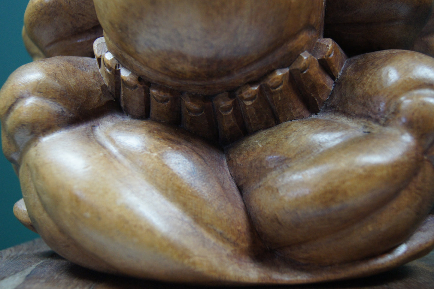 Wooden Carving Weeping Buddha