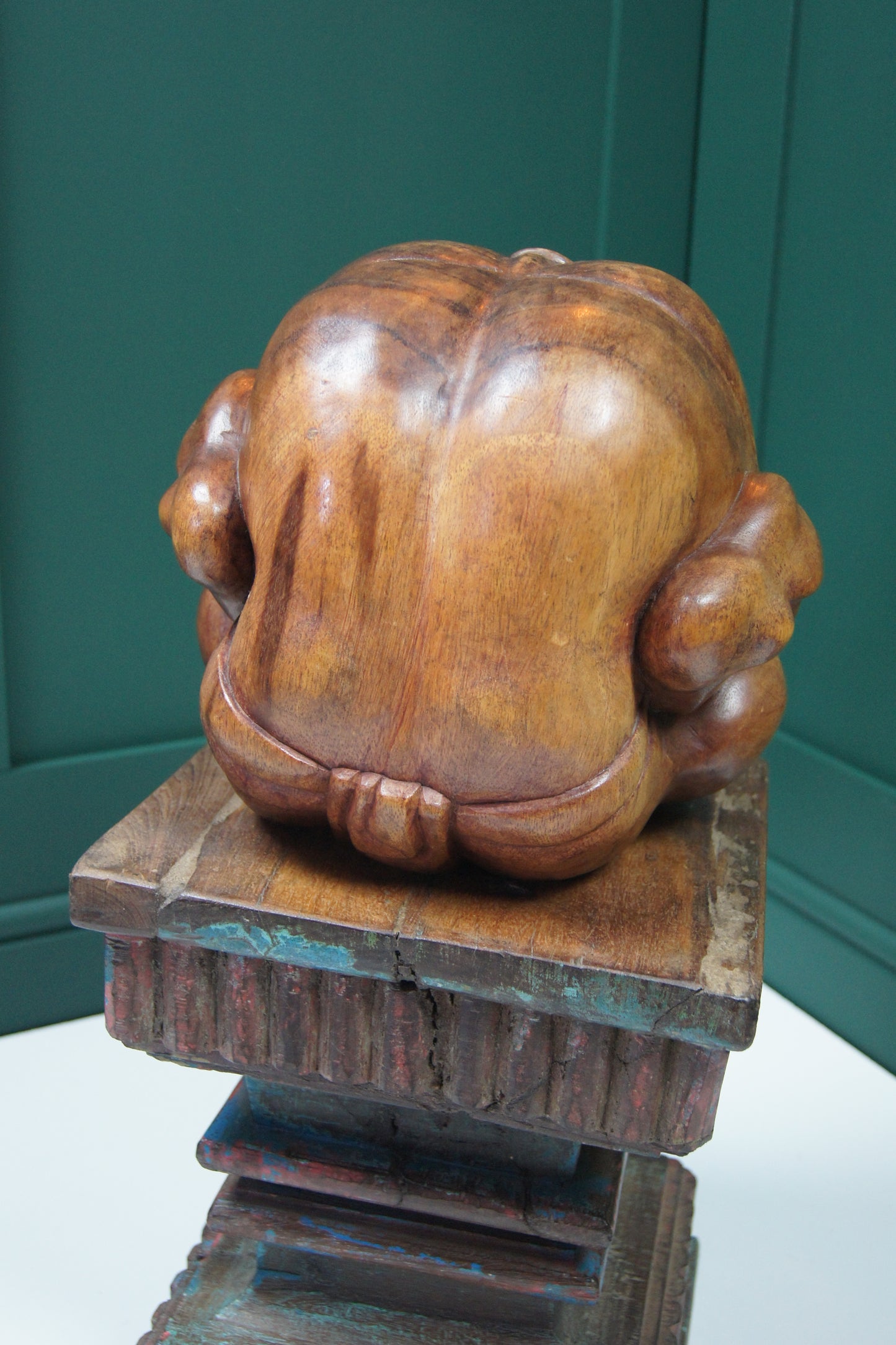 Wooden Carving Weeping Buddha