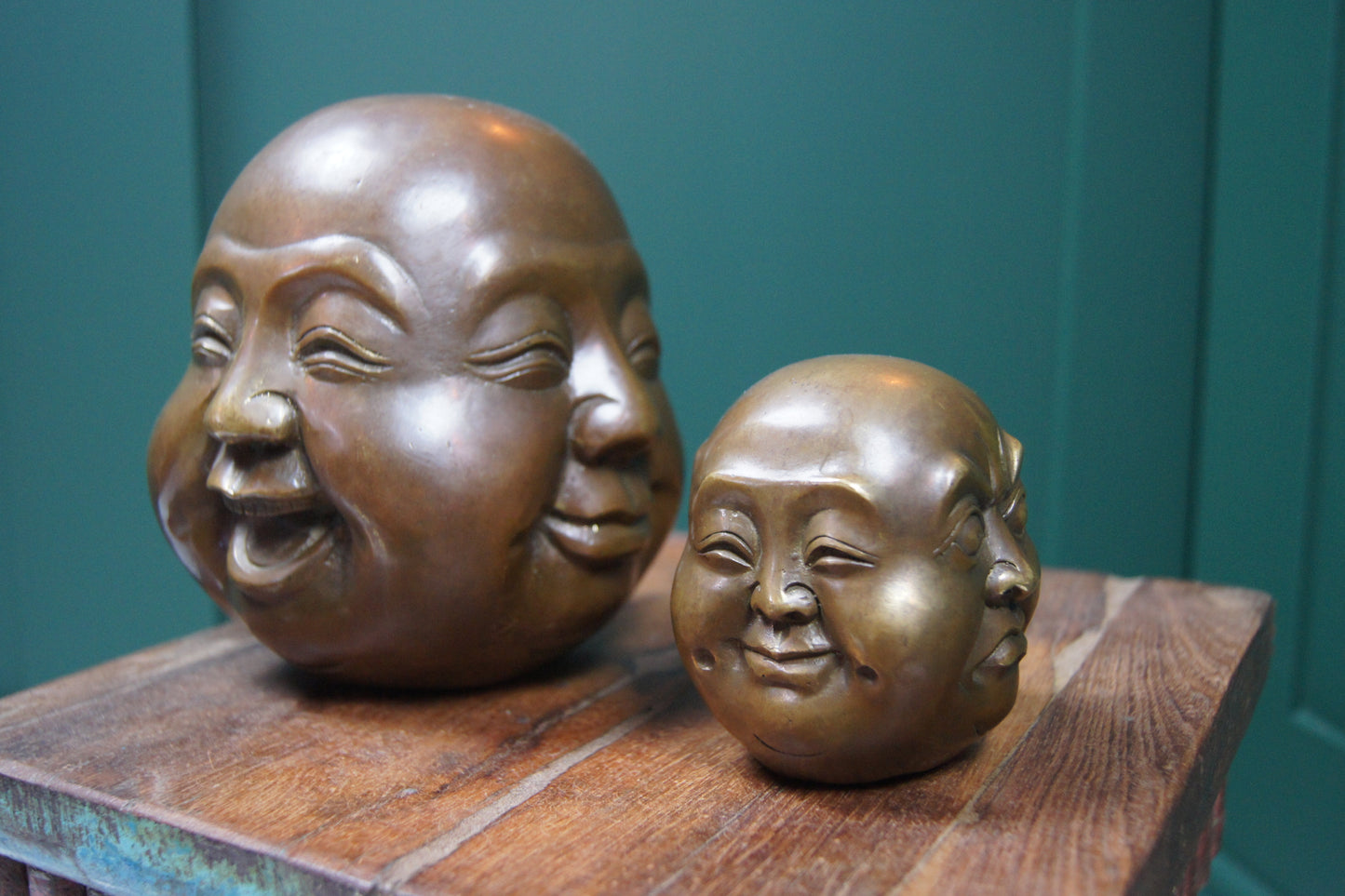 Oriental Bronze Four Faced Buddhas