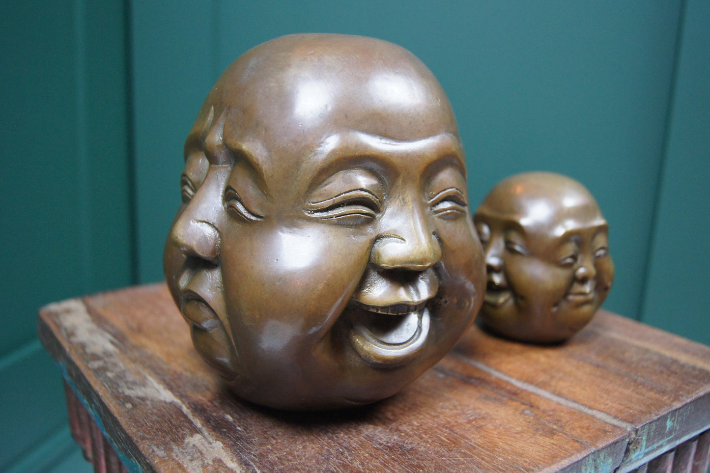 Oriental Bronze Four Faced Buddhas