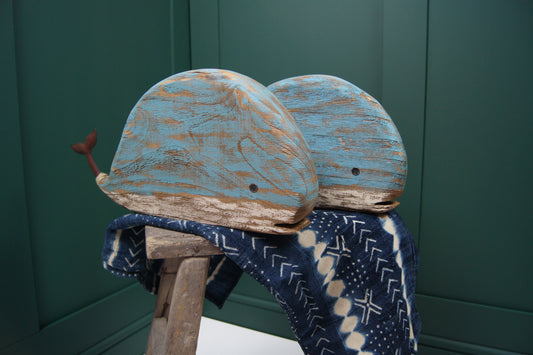 Hand Carved Wooden Whale