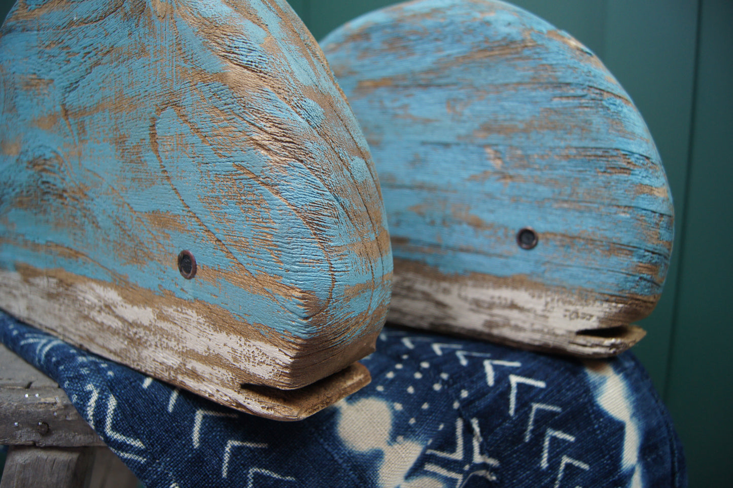 Hand Carved Wooden Whale