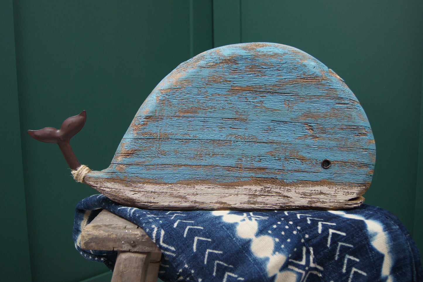 Hand Carved Wooden Whale