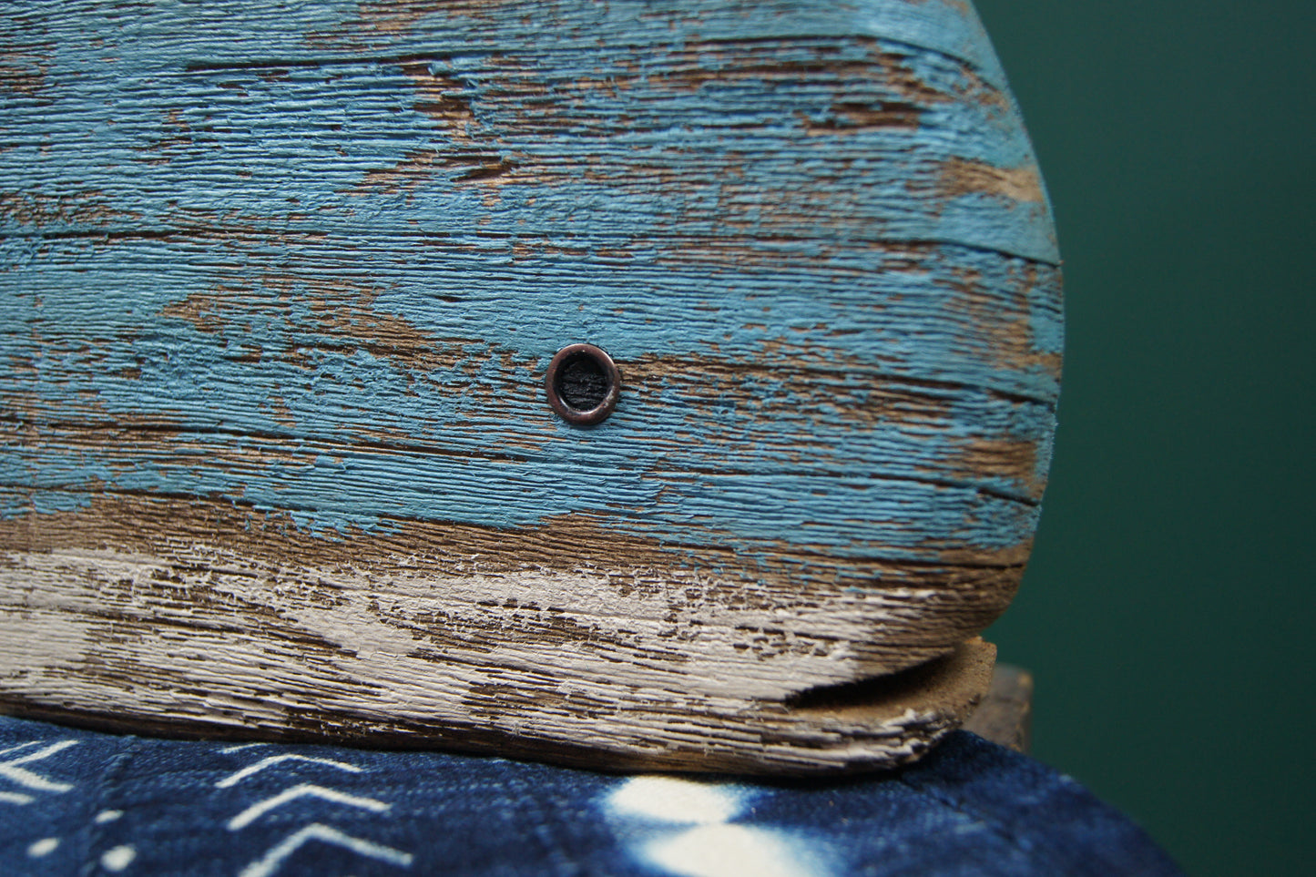 Hand Carved Wooden Whale