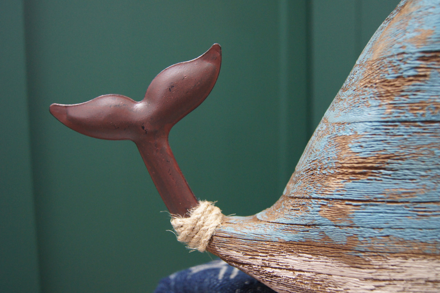 Hand Carved Wooden Whale