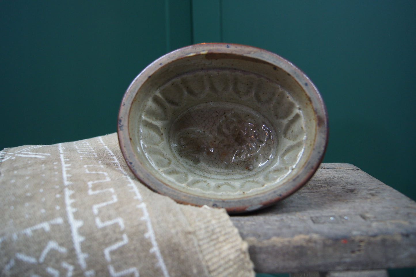 Victorian Salt Glazed Ceramic Stoneware Jelly Mould