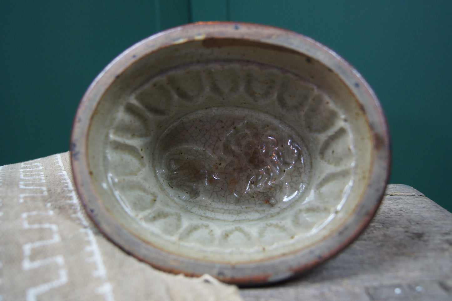 Victorian Salt Glazed Ceramic Stoneware Jelly Mould