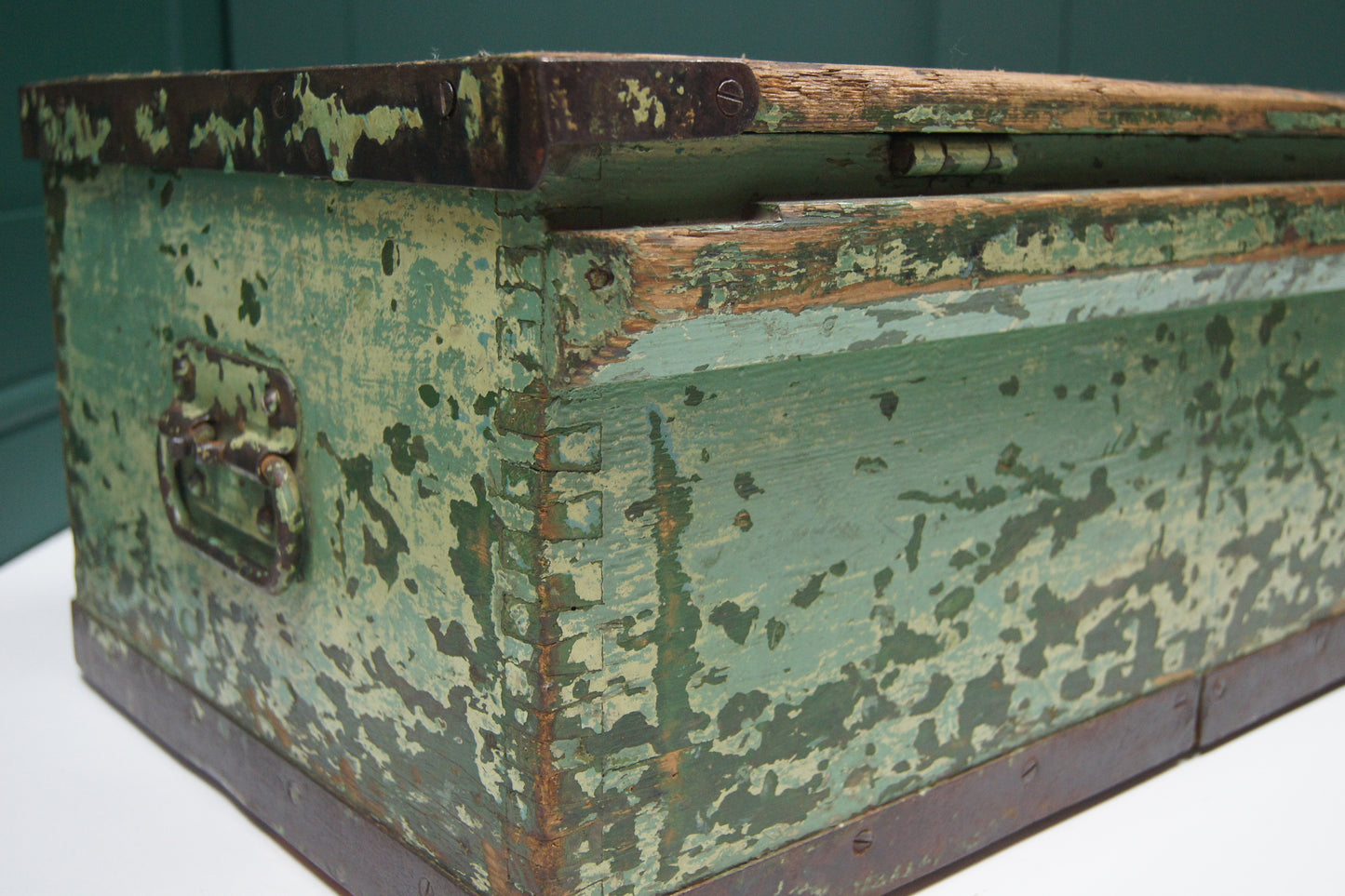 Vintage Military Style Wooden Chest/Trunk