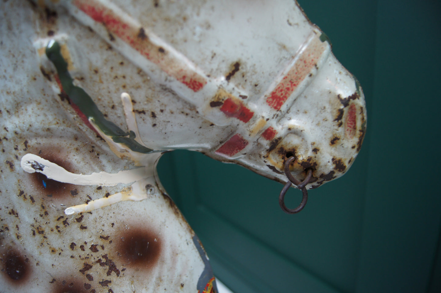 Vintage Mobo Bronco Metal Ride-On-Horse (circa 1950)