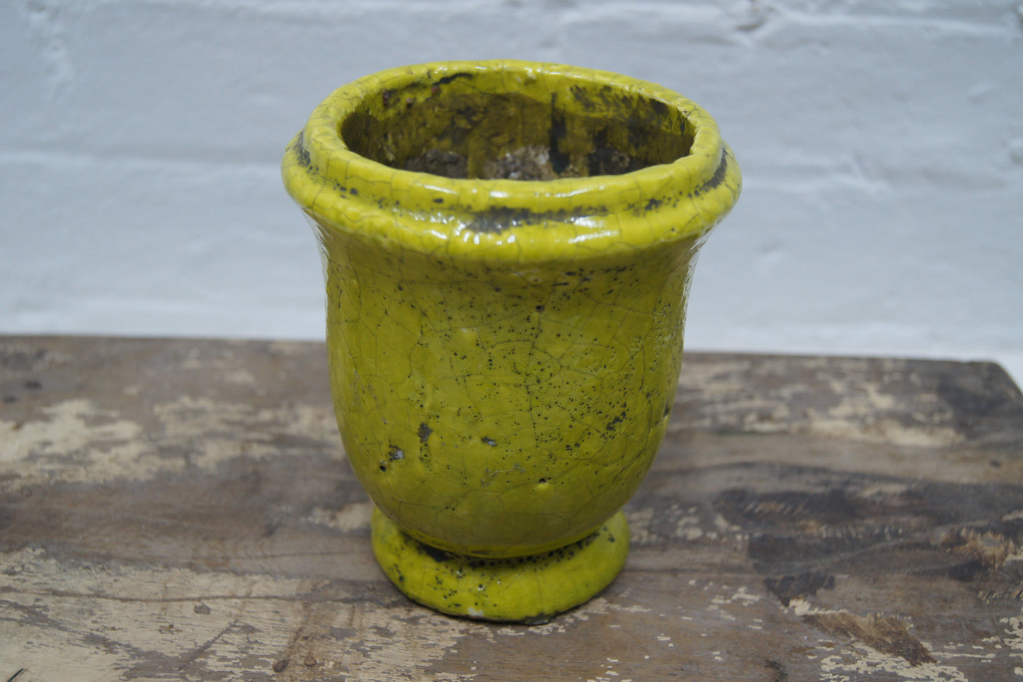 Rustic Crackle Glazed Pots