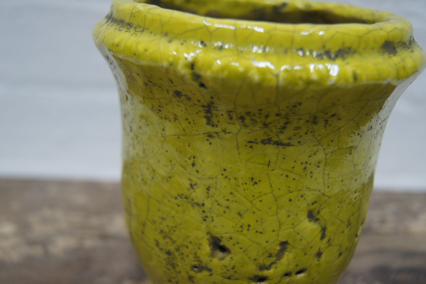 Rustic Crackle Glazed Pots