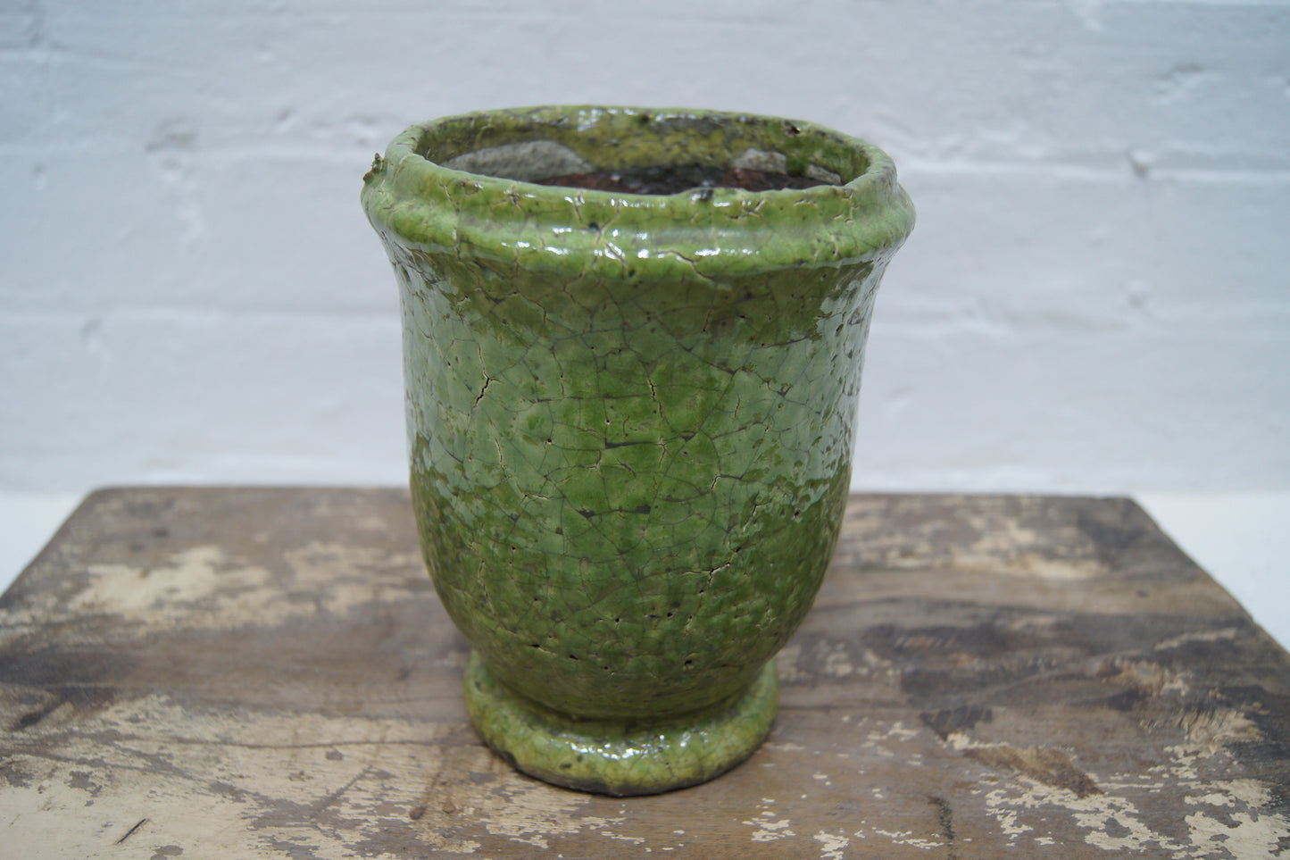 Rustic Crackle Glazed Pots