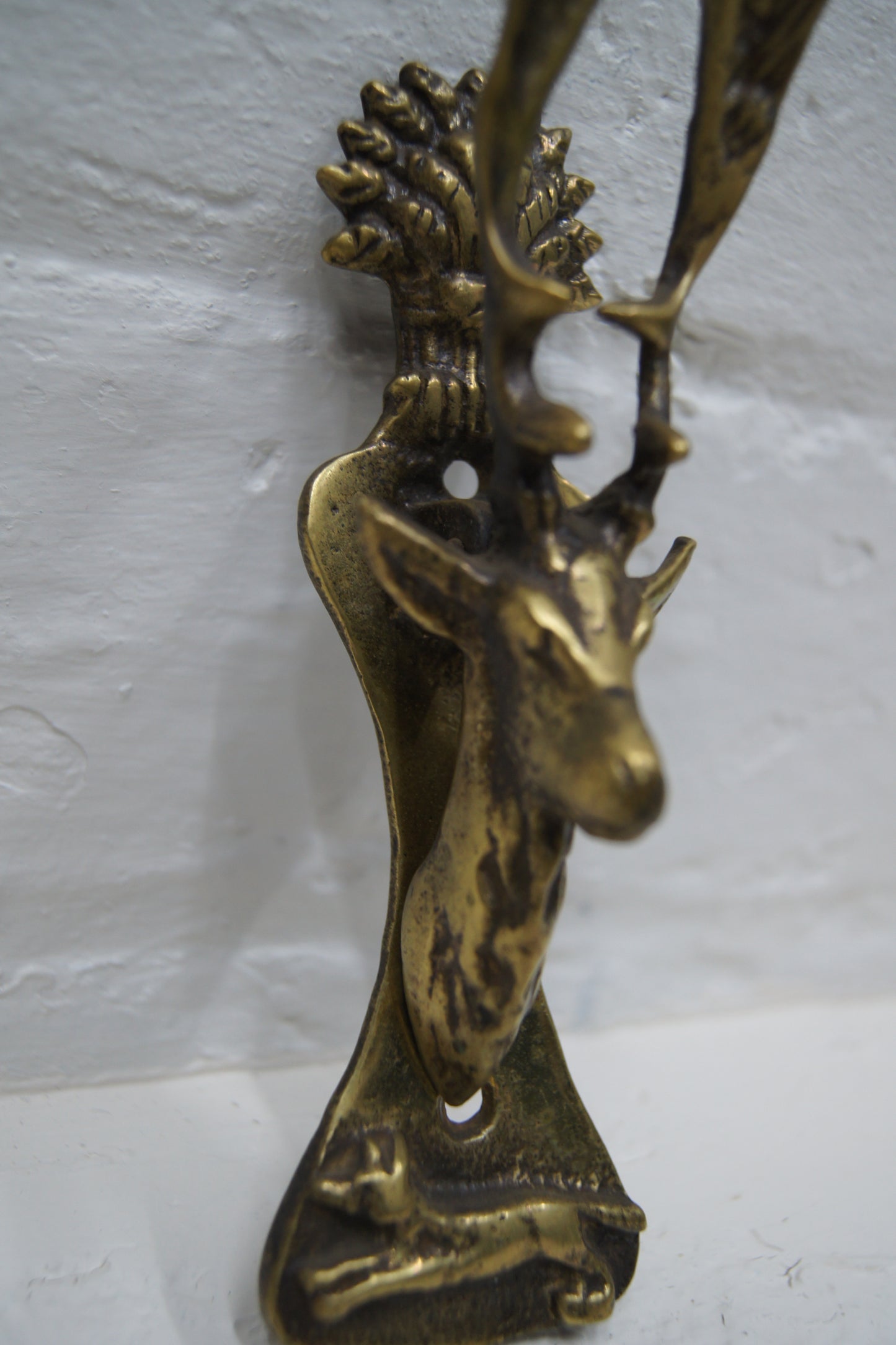 Brass Stag Door Knocker