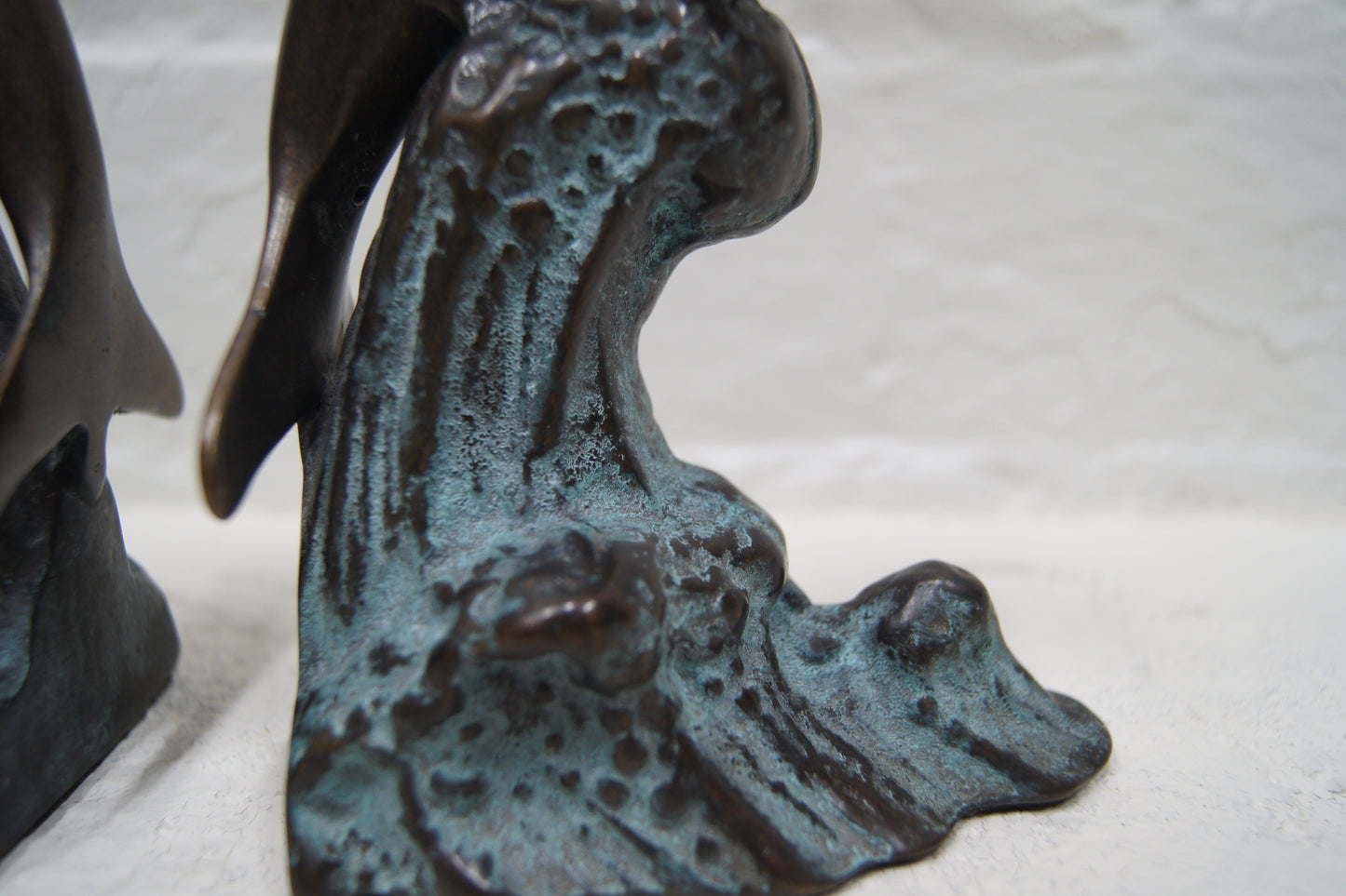 Pair of Bronze Dolphin Bookends