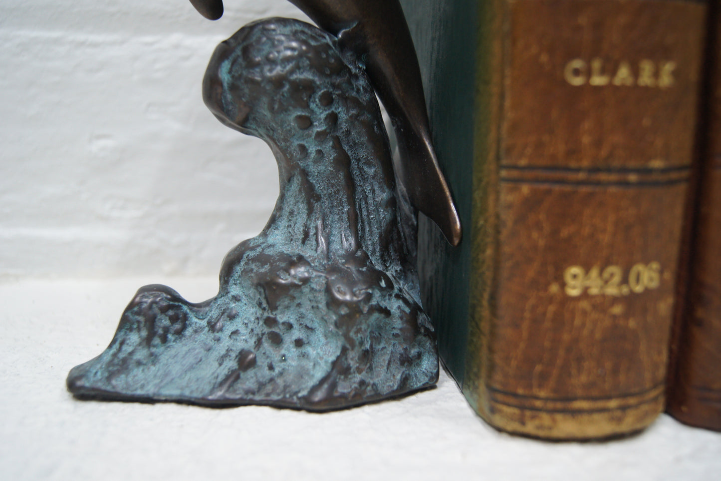 Pair of Bronze Dolphin Bookends