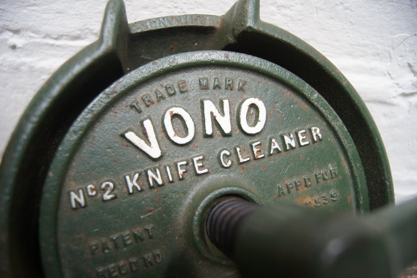 Vintage Knife Cleaner Tool British Racing Green - Vono No.2