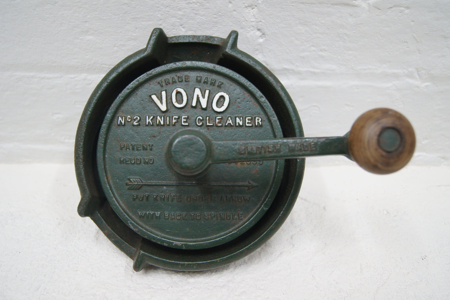 Vintage Knife Cleaner Tool British Racing Green - Vono No.2