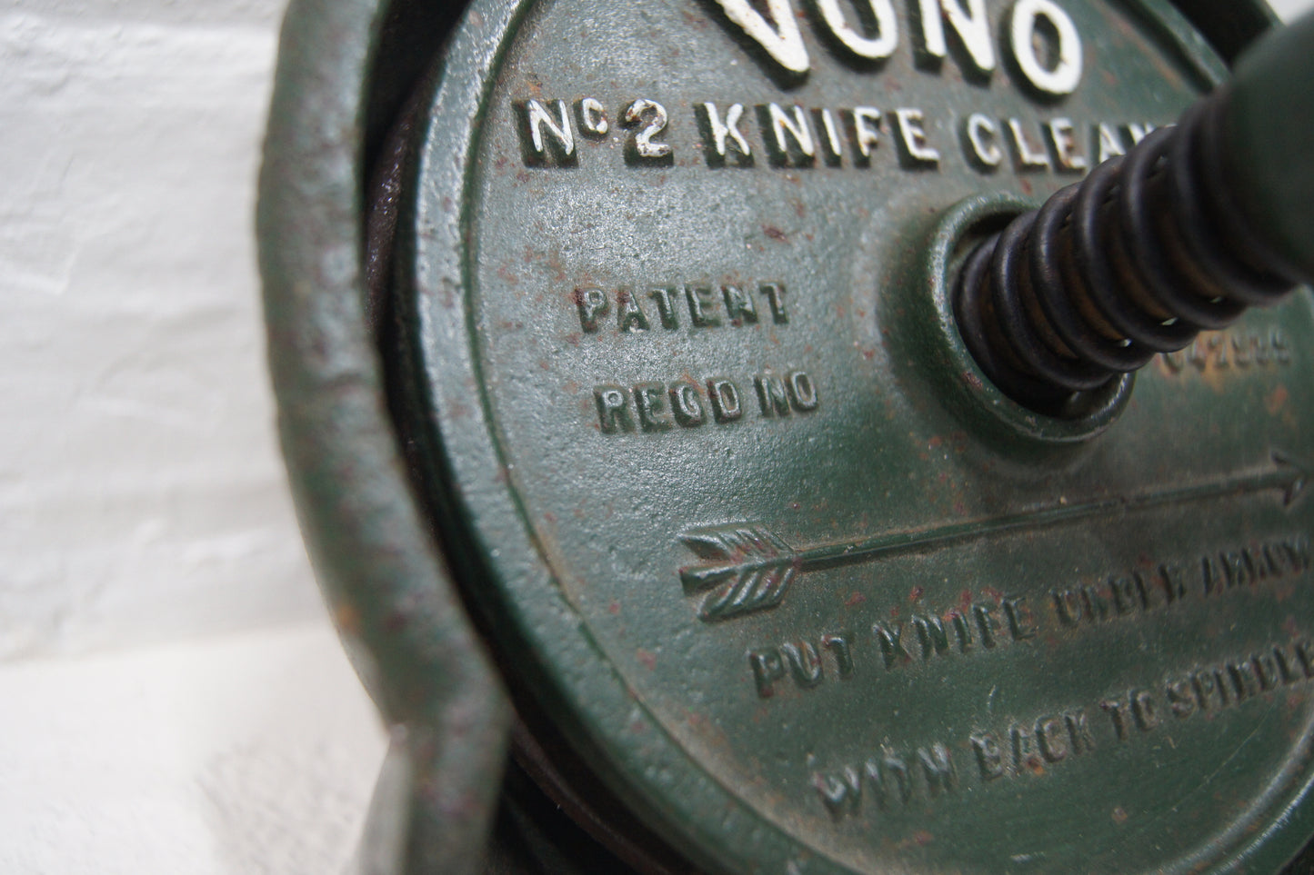 Vintage Knife Cleaner Tool British Racing Green - Vono No.2