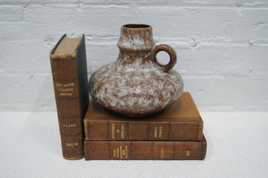 Small Brown & Beige 'Fat Lava' West German Vase '47/17'