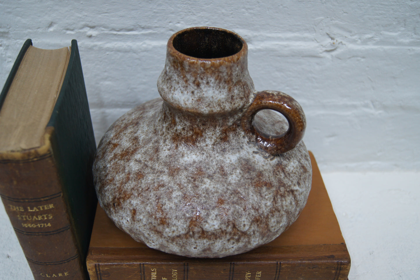 Small Brown & Beige 'Fat Lava' West German Vase '47/17'