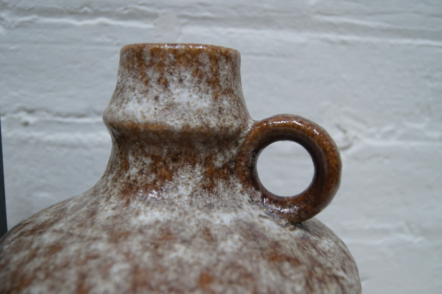 Small Brown & Beige 'Fat Lava' West German Vase '47/17'