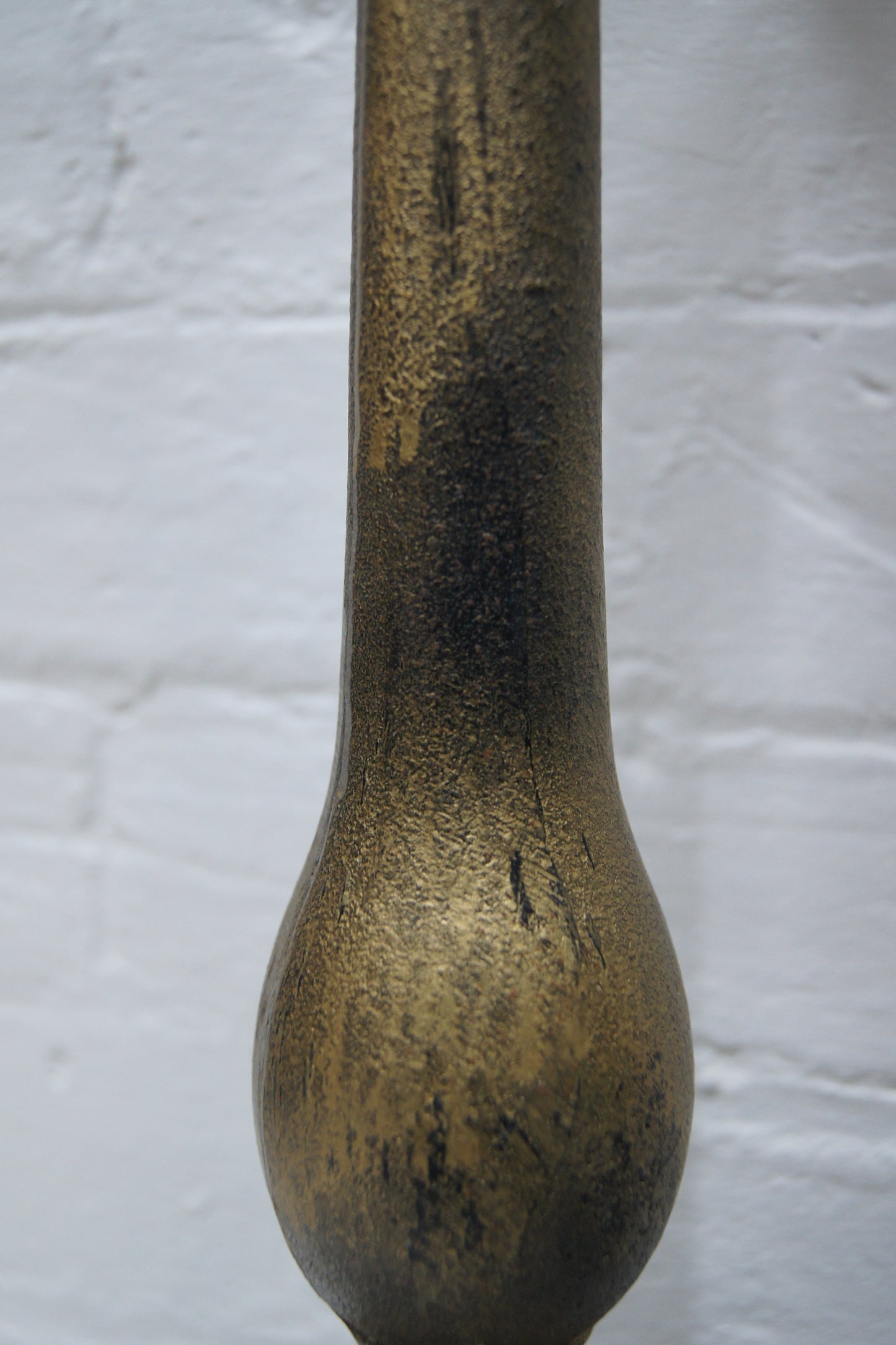 Pair of Ecclesiastical Cast Iron Candlesticks