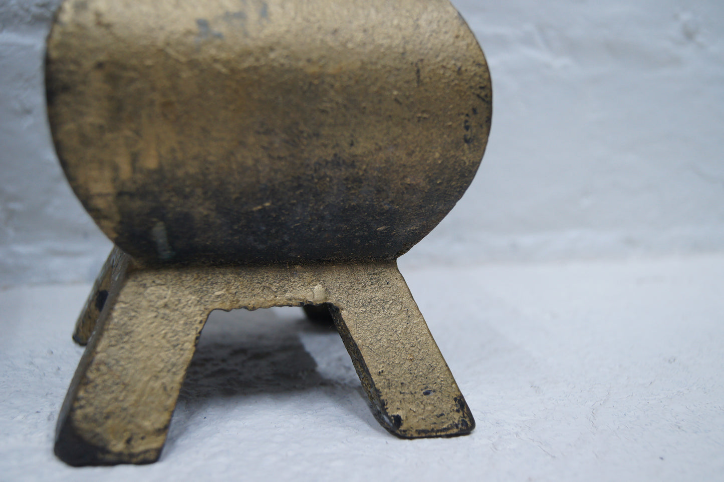 Pair of Ecclesiastical Cast Iron Candlesticks