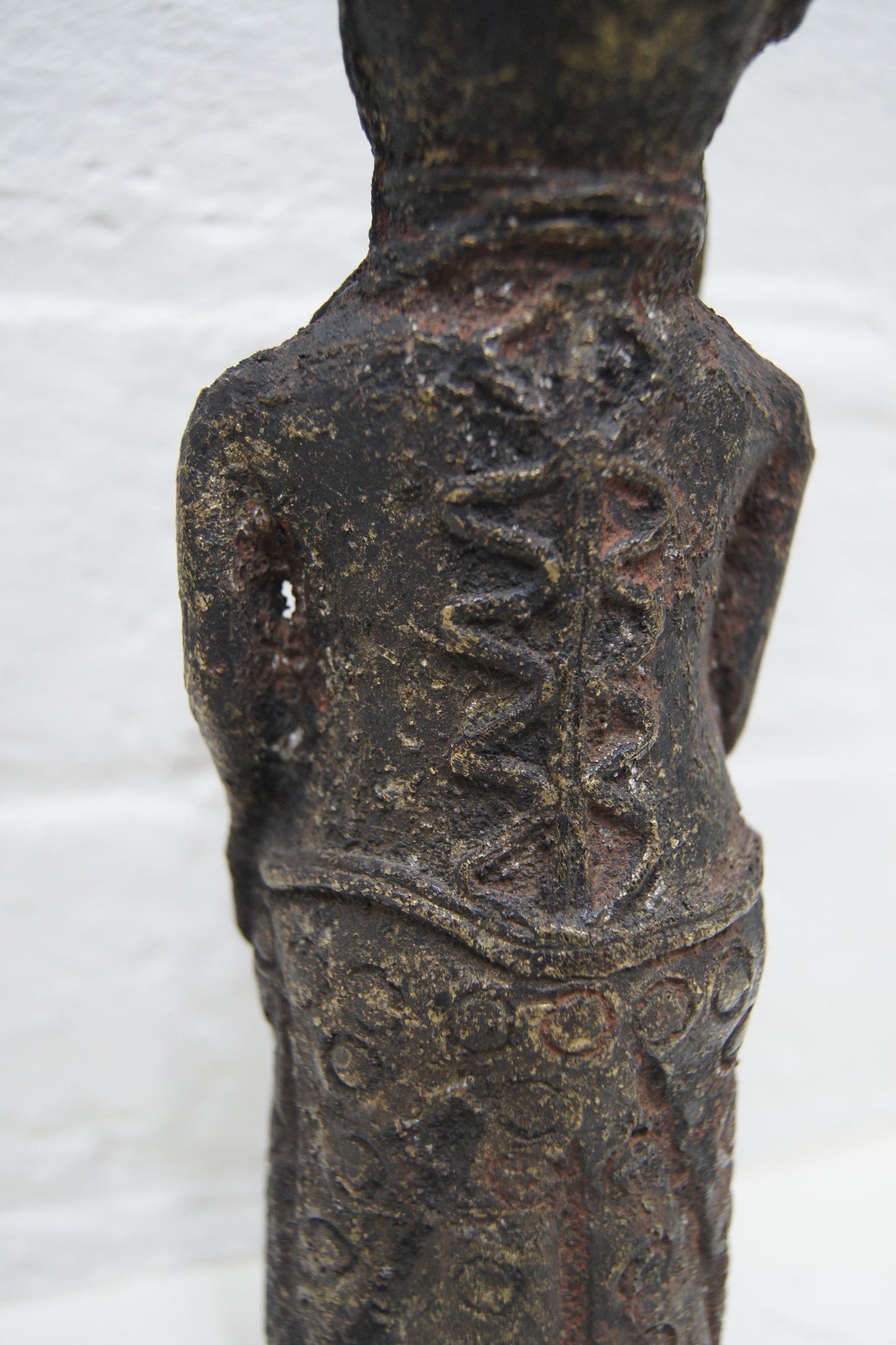 Bennin Bronze Figure of an Elder Oba