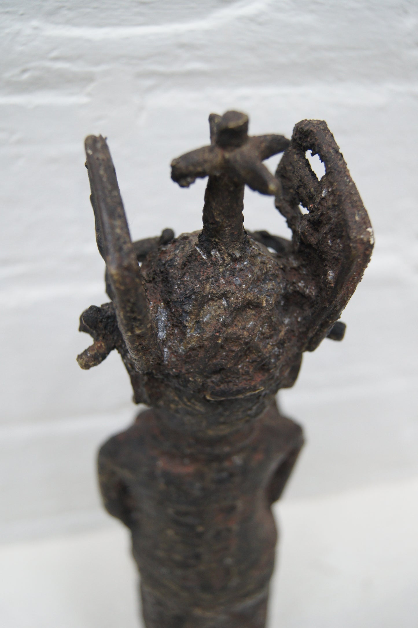 Bennin Bronze Figure of an Elder Oba