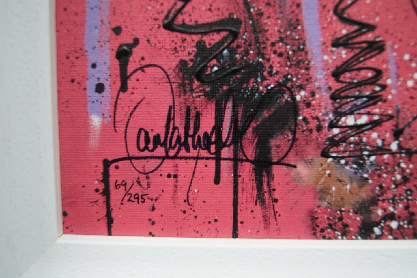 'Because I’m Worth It' – Colourful Dog Art Embellished Framed Canvas by Samantha Ellis