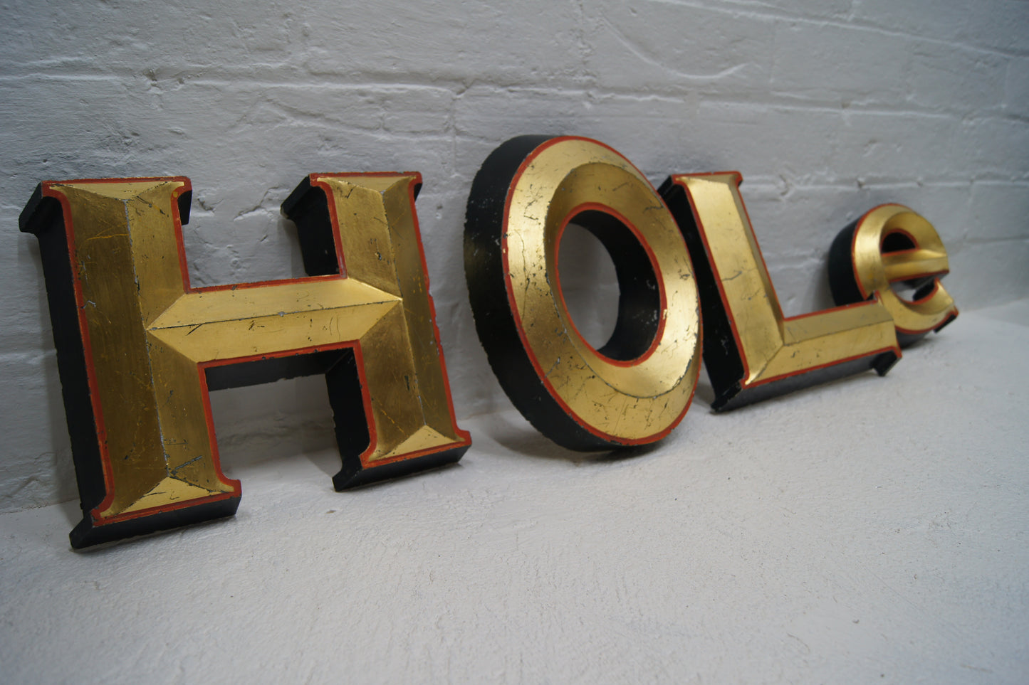 Vintage Pub 'HOLe' Letters