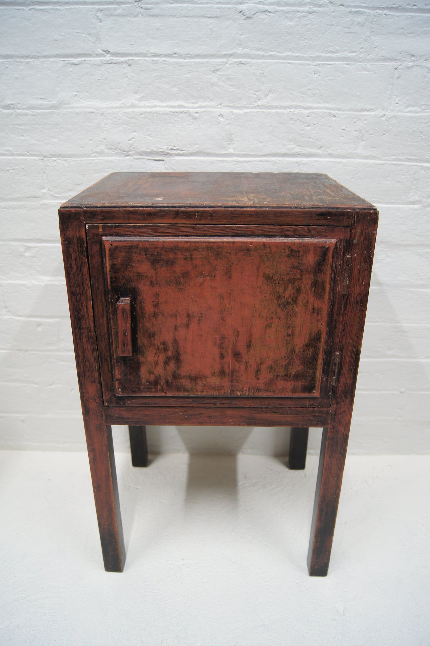 Rustic Wooden Destressed Bedside Cabinet