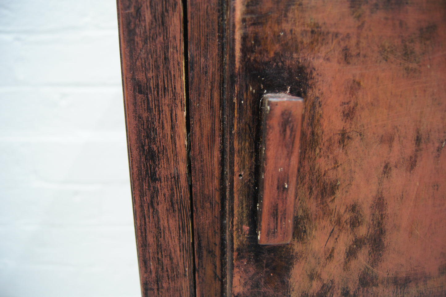 Rustic Wooden Destressed Bedside Cabinet