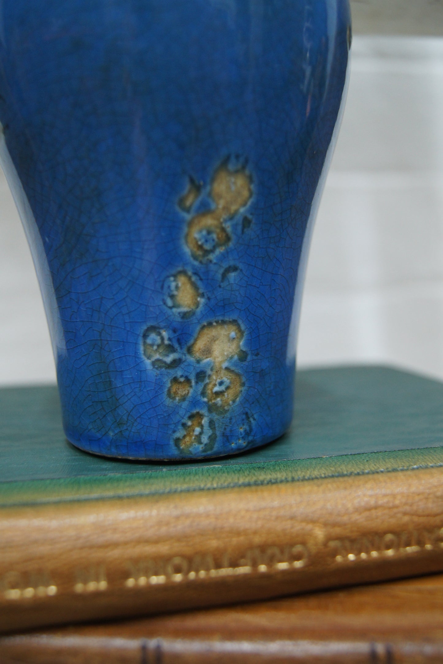 Vintage Blue Bud Vase