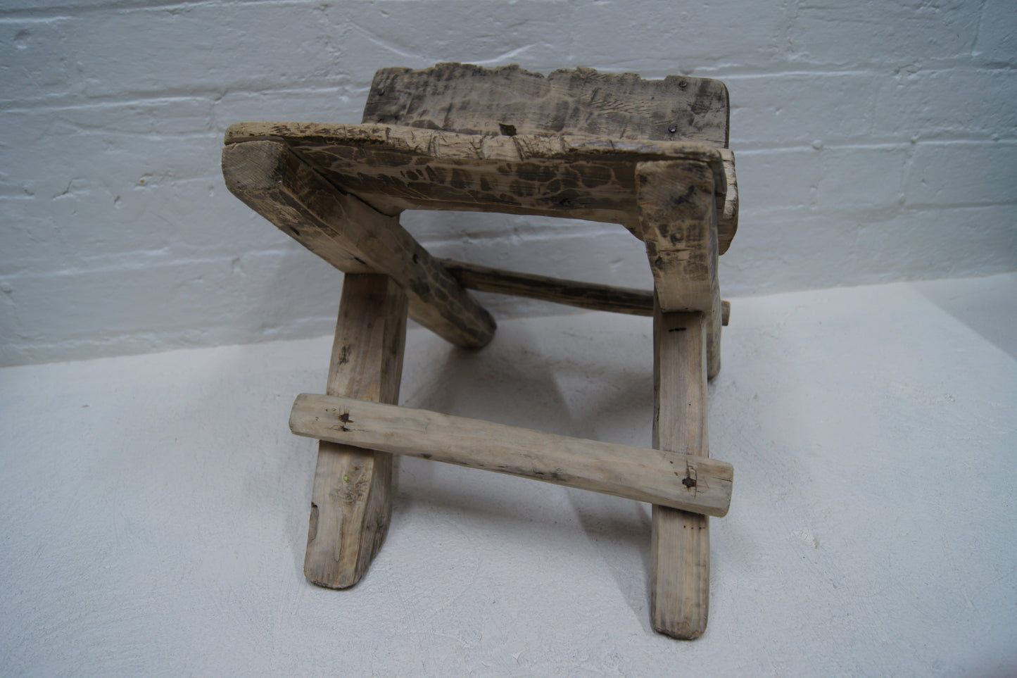 Rustic Wooden Working Stool