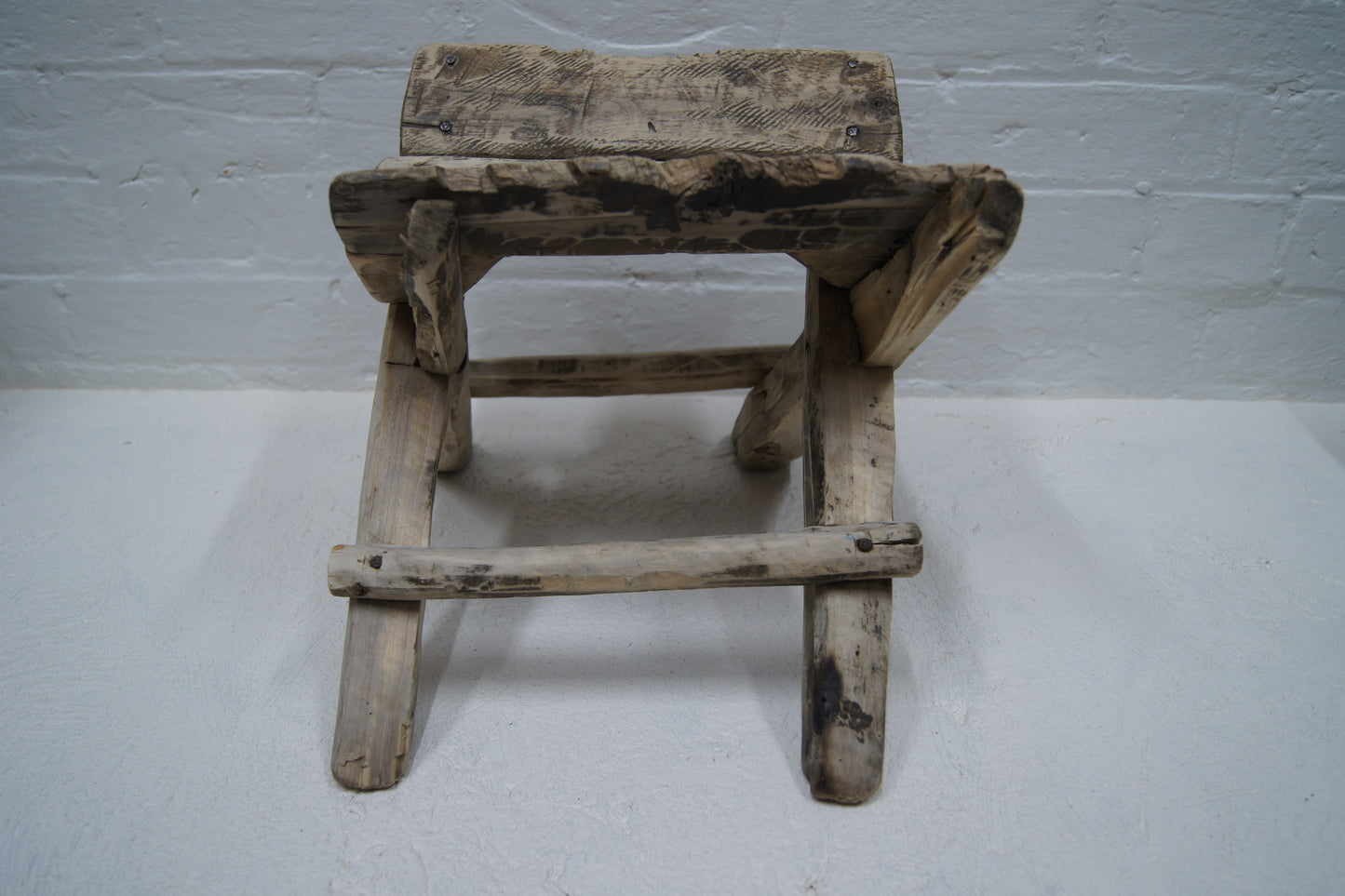 Rustic Wooden Working Stool