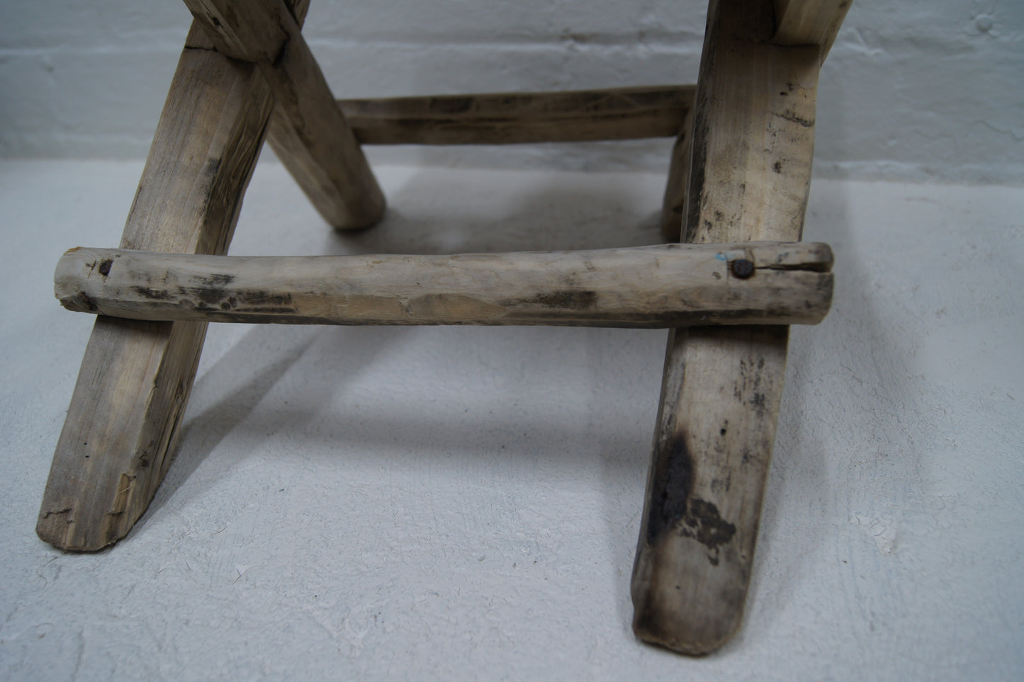 Rustic Wooden Working Stool