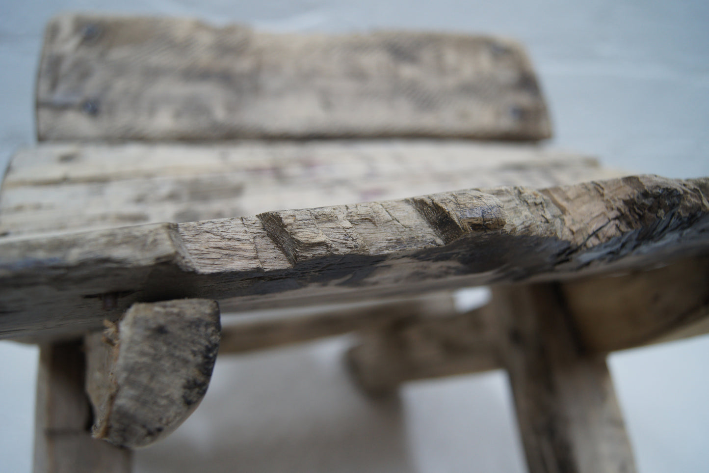 Rustic Wooden Working Stool