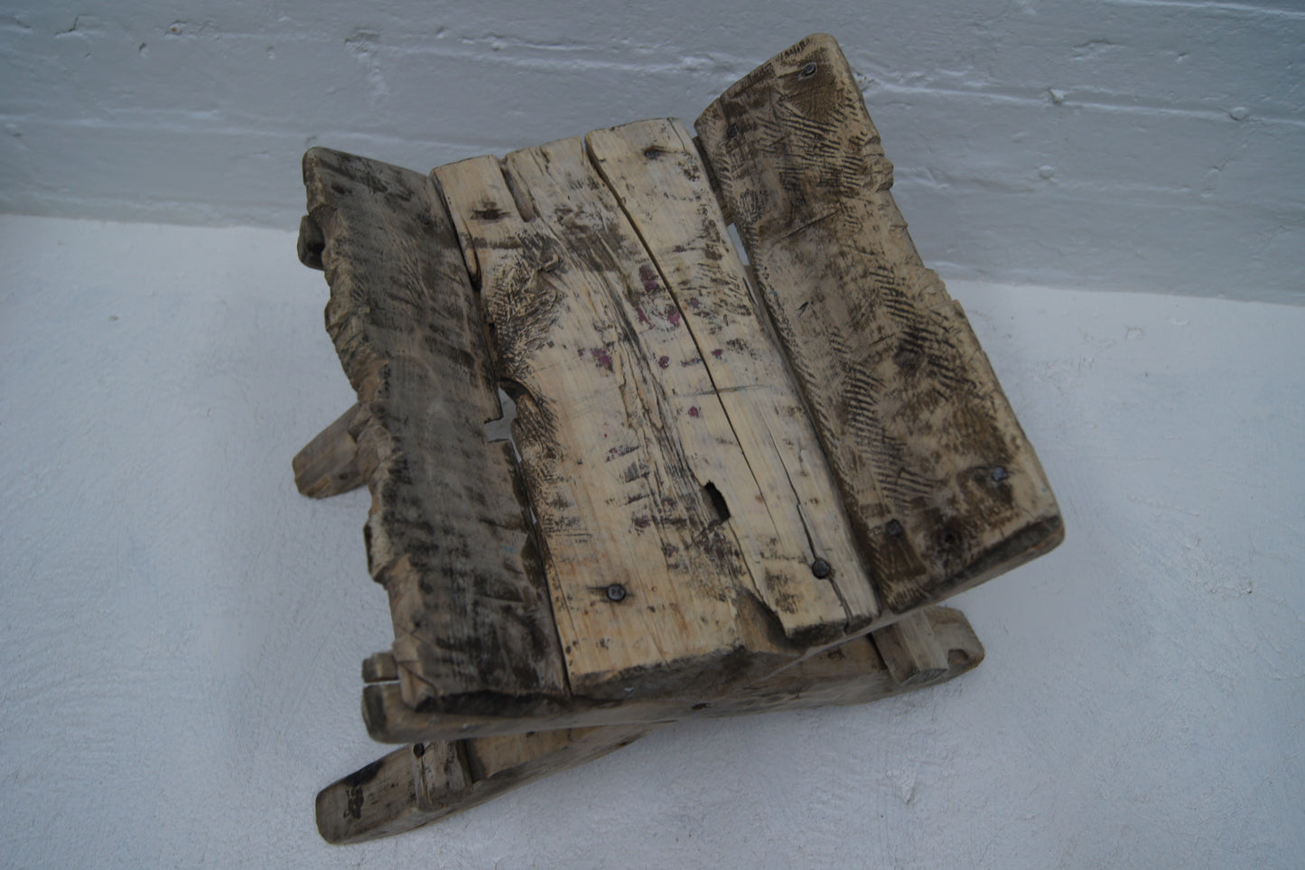 Rustic Wooden Working Stool